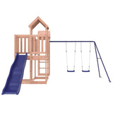 Outdoor Playset Natural wood, Blue Solid Douglas Wood, Polypropylene 3155850