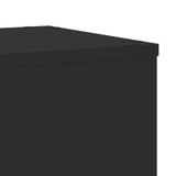 ZNTS Plant Stands 2 pcs Black 30x30x50 cm Engineered wood 852916