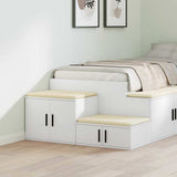 Storage Cabinet 2 pcs White 127 x 41 x 40 cm Engineered Wood 866651