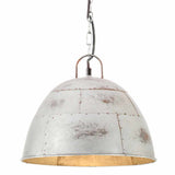Industrial Vintage Hanging Lamp 25 W Silver Round 31 cm E27 320546