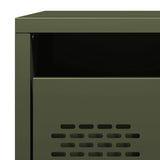 Bedside Cabinets 2 pcs Olive Green 35x39x43.5 cm Steel 851253