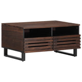 Coffee Table Brown 80x55x40 cm Solid Wood Mango 377502