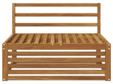 Outdoor Middle Sofa Solid Acacia Wood Natural 79 x 83 x 73 cm 900562