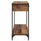 Console Table Old Wood 100 x 34.5 x 75 cm Engineered Wood 882241