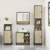 3 Piece Bathroom Furniture Set Sonoma Oak Engineered Wood 3300996