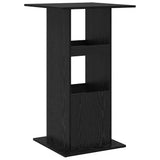 Bar Table with Shelf Black Oak 60 x 60 x 100 cm Engineered Wood 869244