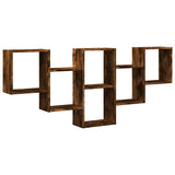 Wall Shelf Smoked Oak 159x18x66 cm Engineered Wood 853303