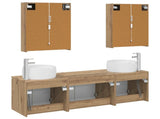 Bathroom Cabinet Set 5 pcs Artisan Oak Engineered Wood 3406534