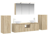 Bathroom Furniture Set 6 pcs Sonoma Oak 3407145