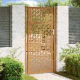 Garden Gate 100x200 cm Weathering Steel Cross Design 4101008