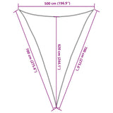 Sunshade Sail 160 g/m Beige 5x7x7 m HDPE 311154
