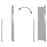 Retractable Side Awning 160 x 500 cm Grey 45464