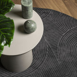 Rug IZA Short Pile Scandinavian Look Anthracite 120 cm 375435