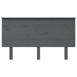 Bed Headboard Grey 144x6x82.5 cm Solid Wood Pine 819172
