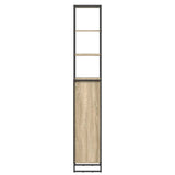 Bathroom Cabinet Sonoma 40 x 30 x 180 cm Engineered Wood 886493
