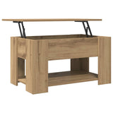 Coffee Table Artisan Oak 79x49x41 cm Engineered Wood 856929