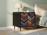 Bedside Cabinet OMMEN 2 pcs Black Oak 36 x 33 x 51 cm 8007250