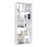 Book Cabinet White 67x24x161 cm Engineered Wood 801877