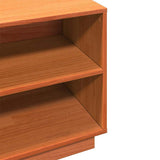 Shoe Cabinet Wax Brown 110x34x45 cm Solid Wood Pine 847123