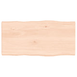 Table Top 80x40x cm Untreated Solid Wood Live Edge 363873