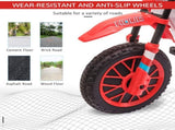 12V Kids Electric Motorcycle Ride-On, with Training Wheels, for Ages 3-6 Years - Red T3398P348284