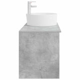 Bathroom Furniture Set 2 pcs Concrete Grey Engineered Wood 3403907