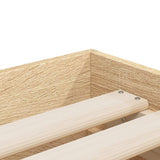 Bed Frame with Drawers without Mattress Sonoma Oak 75x190 cm Small Single 3207331