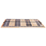 Slatted Bed Base without Mattress with 42 Slats 7 Zones 140x200 cm 246466