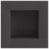 Fire Pit Black 60 x 60 x 30 cm Steel 858918