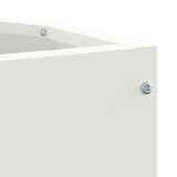 Corner Planter White 30 x 30 x 35 cm Steel 883655