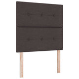 Box Spring Bed with Headboard Dark brown 120 x 190 cm Fabric 3339605