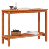 Console Table Wax Brown 110 x 40 x 80 cm Solid Pine Wood 858235
