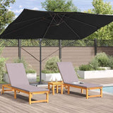 Umbrella Black 351 x 250 x 260 cm Polyester and Aluminium 42003347