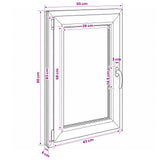 Basement Window Internal Colour White RISOR 50 x 90 cm 42047957