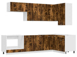 Kitchen Unit LYON 8 pcs Smoked Oak Engineered Wood 3438443