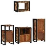 Bathroom Furniture Set 4 pcs Multicolour Solid Reclaimed Wood 3305661