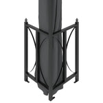 Gazebo with Sidewalls&Double Roofs 3x4 m Anthracite 318544