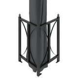Gazebo with Sidewalls&Double Roofs 3x4 m Anthracite 318544
