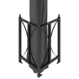 Gazebo with Sidewalls&Double Roofs 3x4 m Anthracite 318544