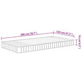 Foam Mattress Medium Soft 120x200 cm 373022
