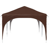 Pop-up Party Tent 575 x 288 x 245 cm Brown Oxford Fabric 42019885