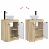 Bathroom Vanity with Sink Sonoma Oak 54 x 35 x 83 cm 890140