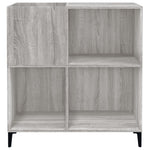ZNTS Record Cabinet Grey Sonoma 84.5x38x89 cm Engineered Wood 832003
