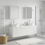 Bathroom Cabinet Set 5 pcs White Engineered Wood 3406447