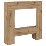 Fireplace Surround Artisan Oak 81x18x82 cm Engineered Wood 854606