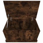 ZNTS Storage Box Smoked Oak 70x40x38 cm Engineered Wood 816509