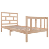 3101338 Bed Frame without Mattress Solid Wood 100x200 cm