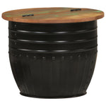 Coffee Table Black 50x39.5 cm Solid Wood Reclaimed 351752