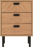 ZNTS Leon 3 Drawer Bedside 100-103-096