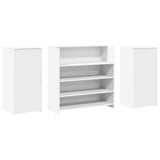 Reception Desk White 200x50x103,5 cm Engineered Wood 3324178